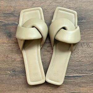 H&M Leather Knotted Sandals